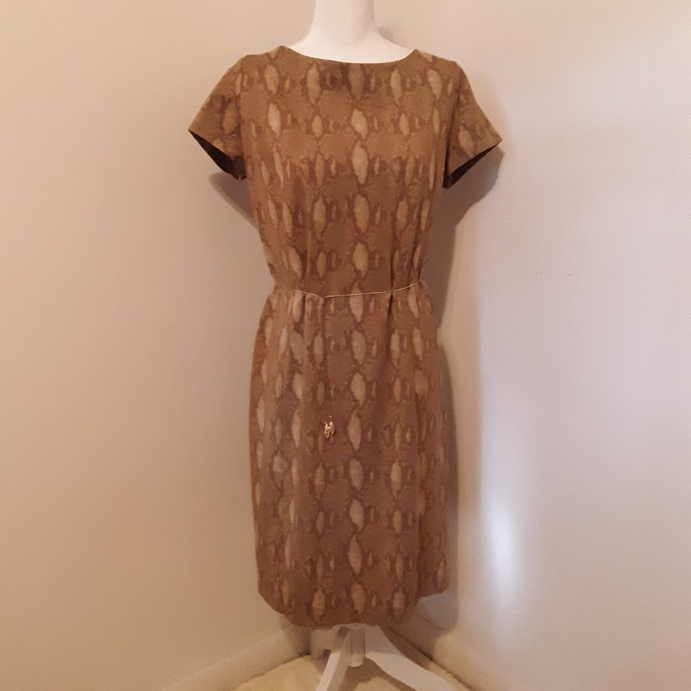 Ralph Lauren Snakeskin Sheath Dress